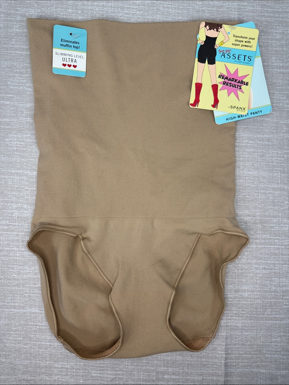 SPANX Assets High-Waist Shaping One-Piece in Nude Size Medium NWT